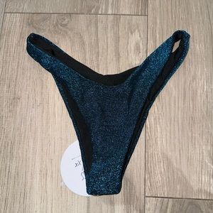 Princess Polly WILLOW BIKINI BOTTOMS BLUE